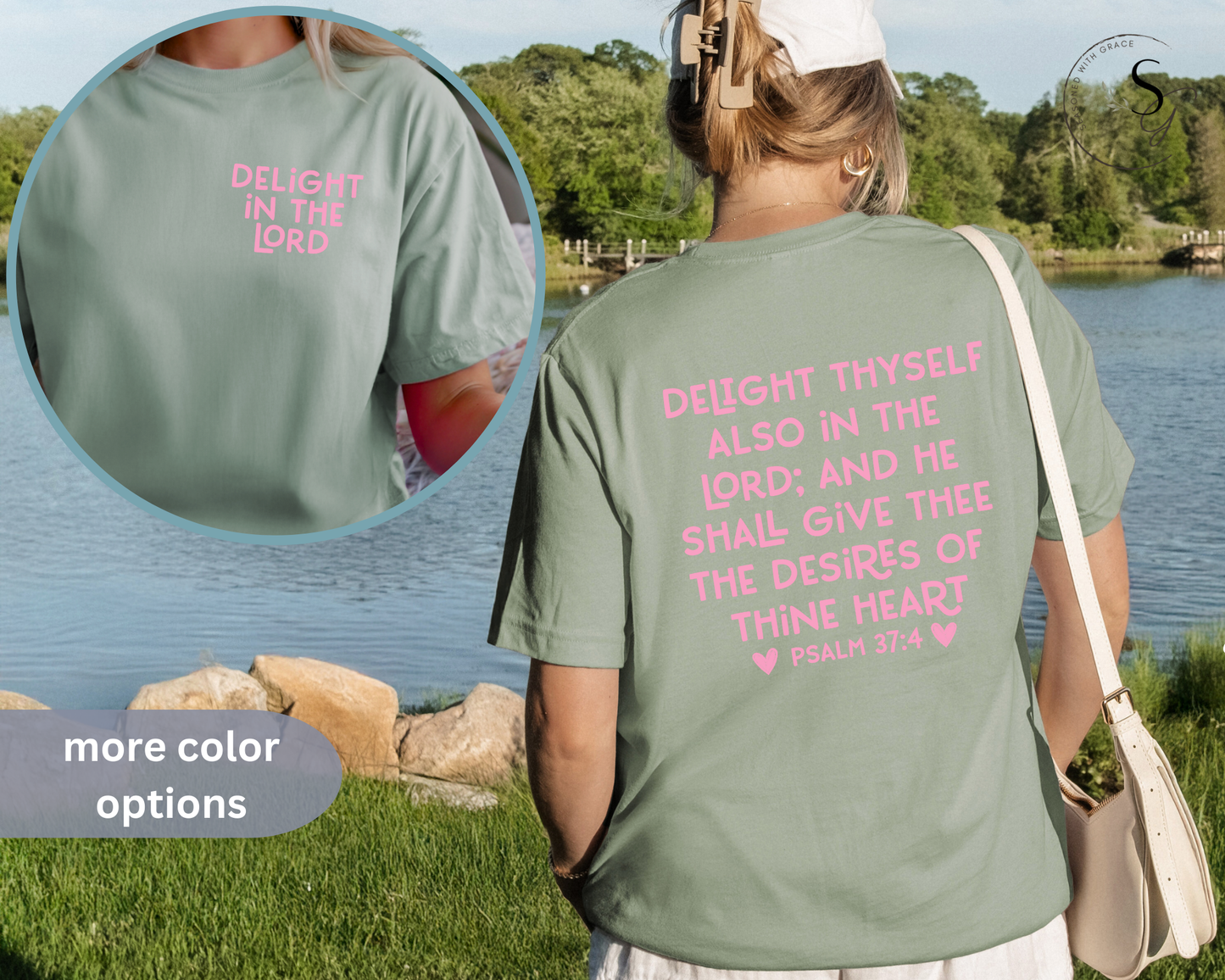 Delight in the Lord KJV christian Short Sleeve Tee