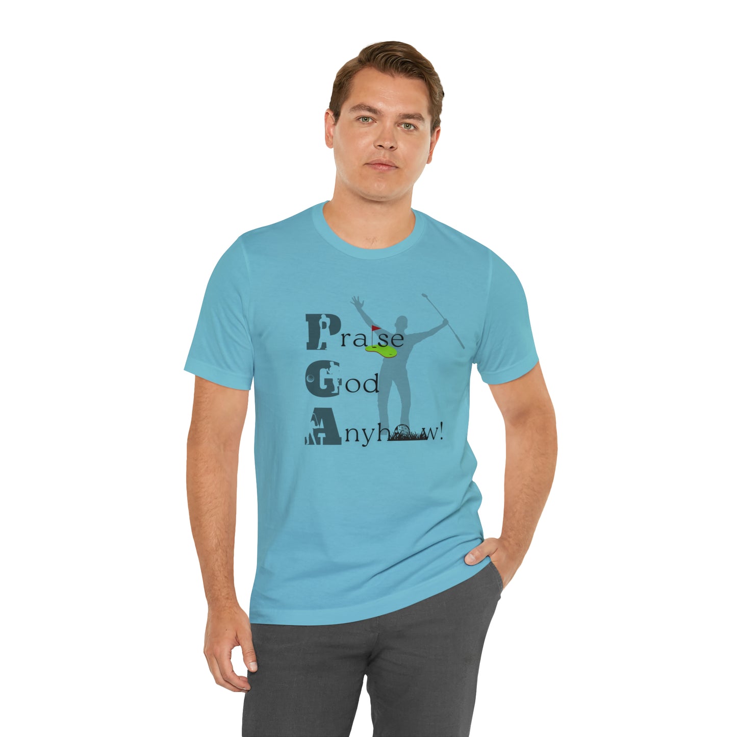 Praise God anyhow!  Christian golf shirt