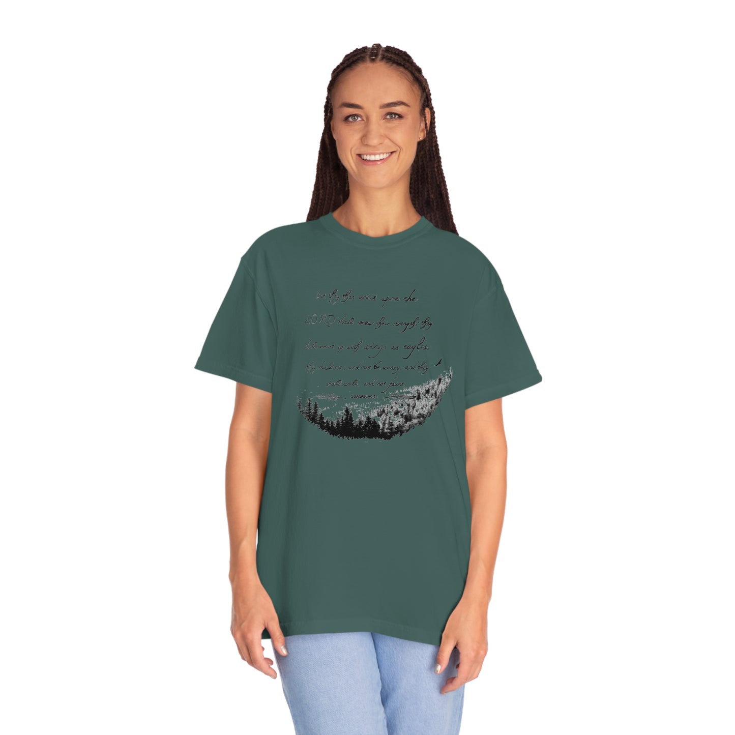 Comfort colors, Wings as Eagles shirt