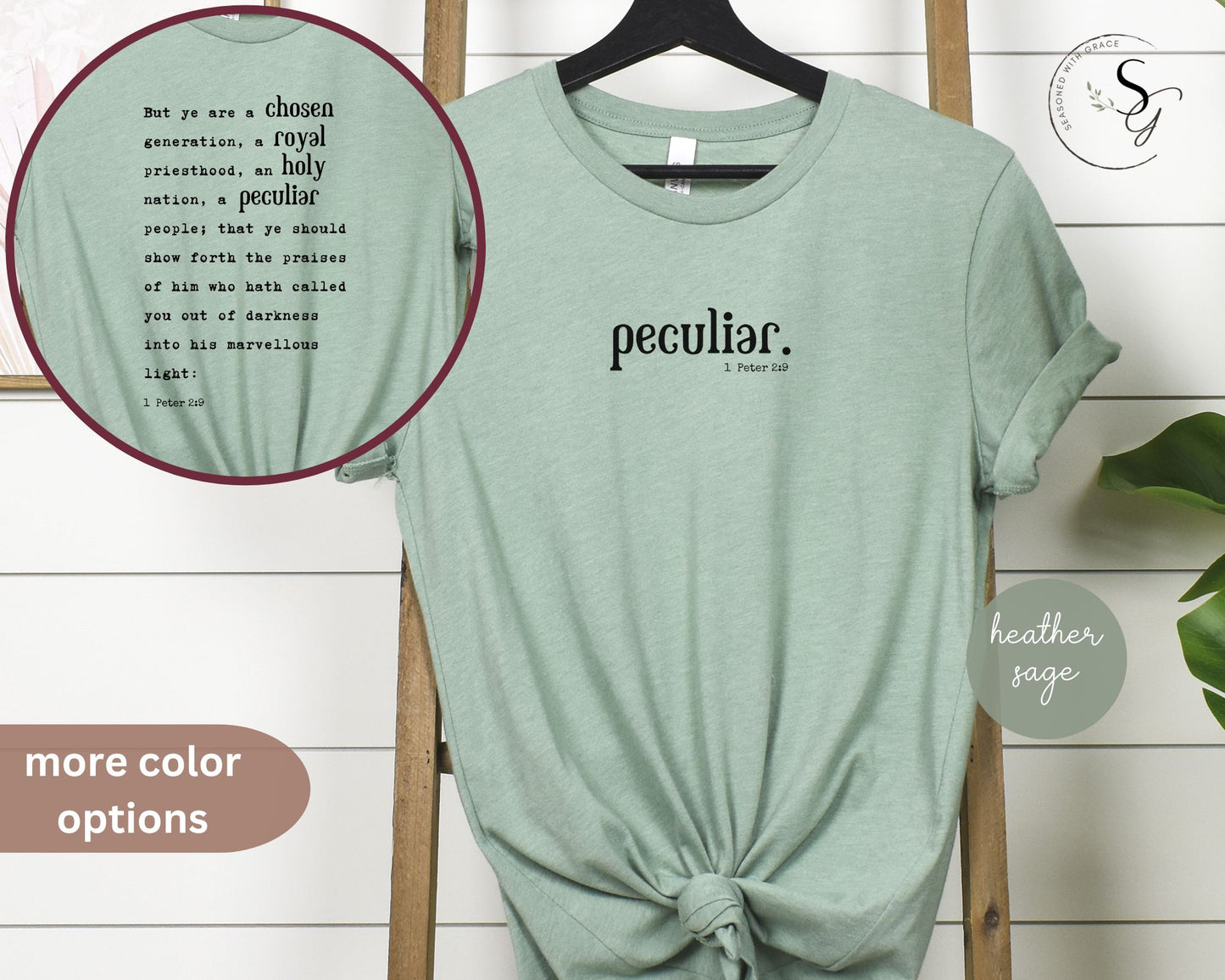 Peculiar | KJV scripture | faith tshirt