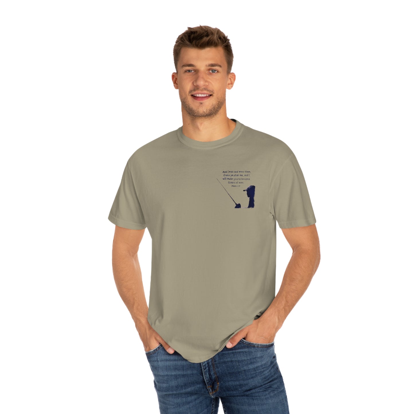 Comfort colors, front and back, Fishers of men shirt