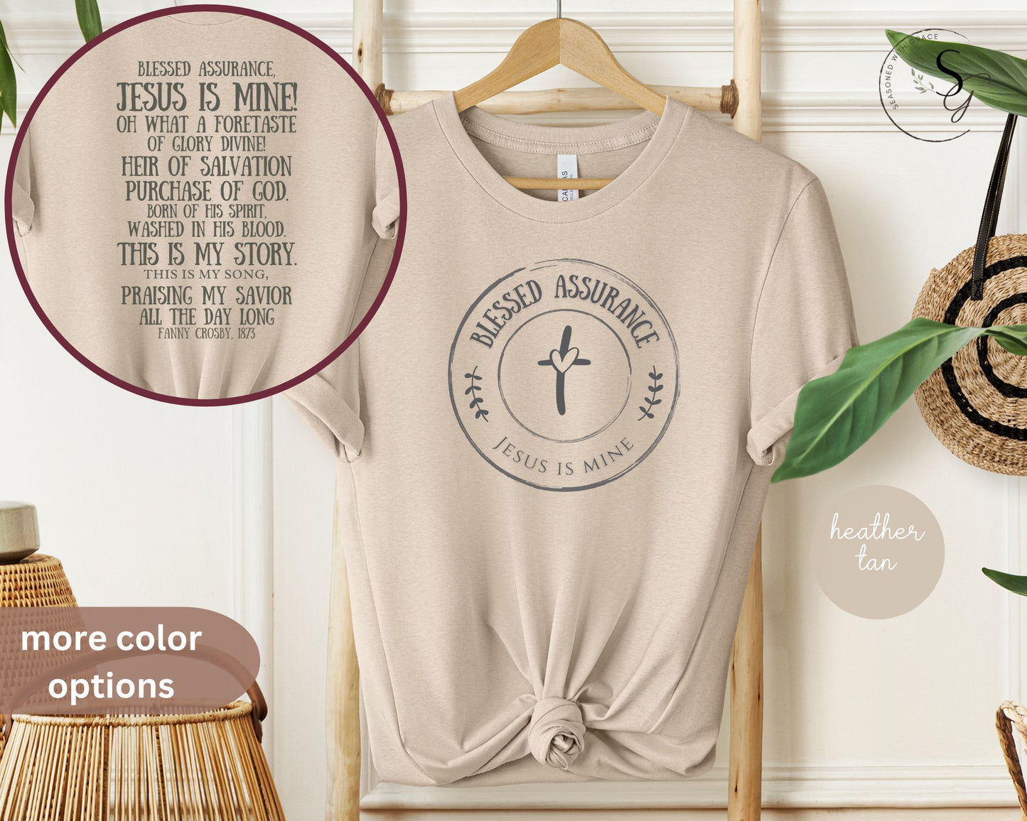 Blessed Assurance, Jesus is mine | KJV | faith tshirt