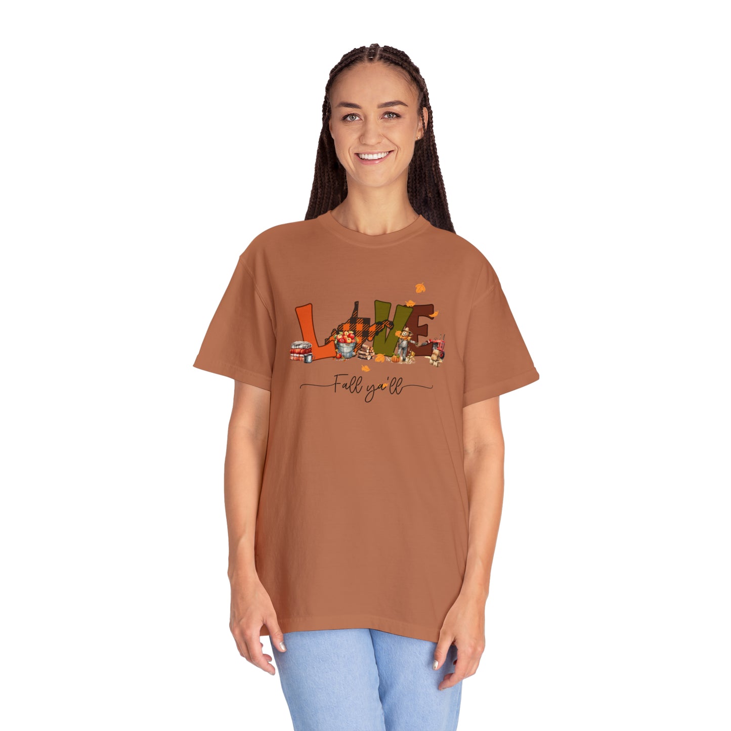 Love fall ya'll comfort colors t-shirt | WV Fall