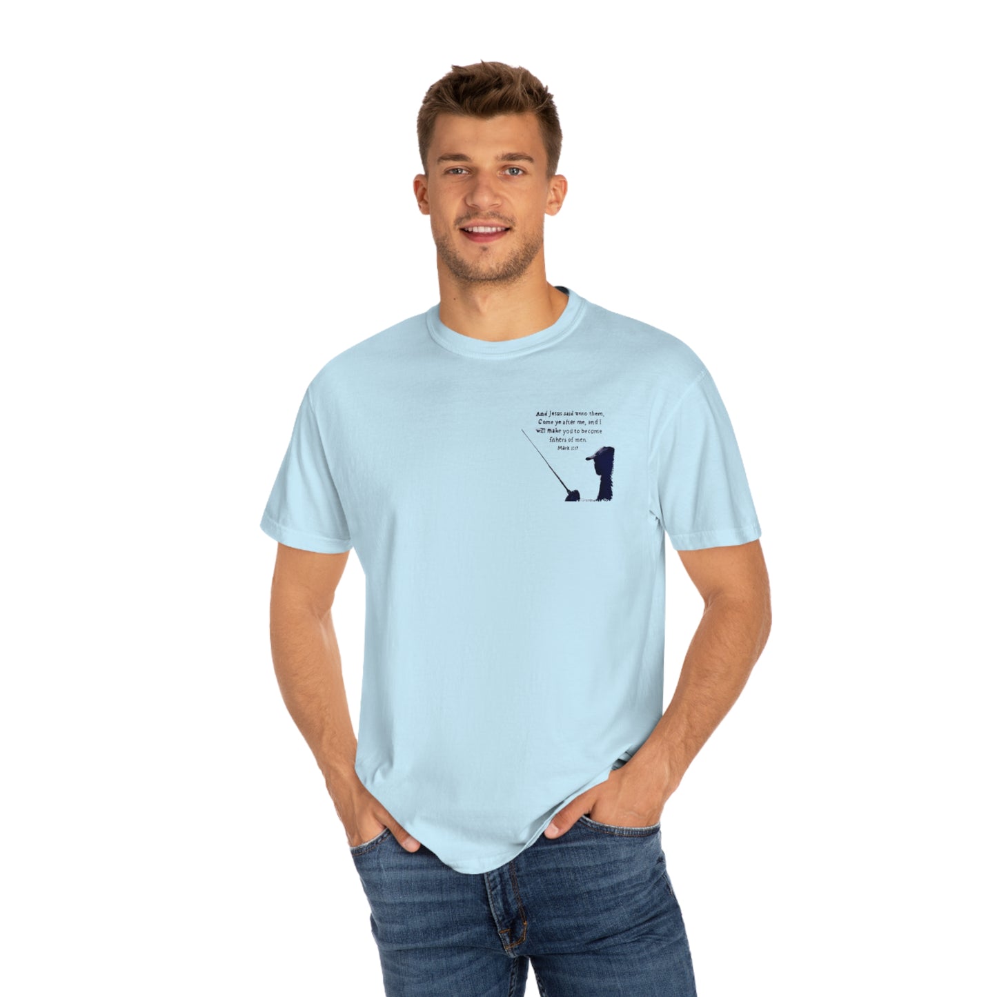 Comfort colors, front and back, Fishers of men shirt