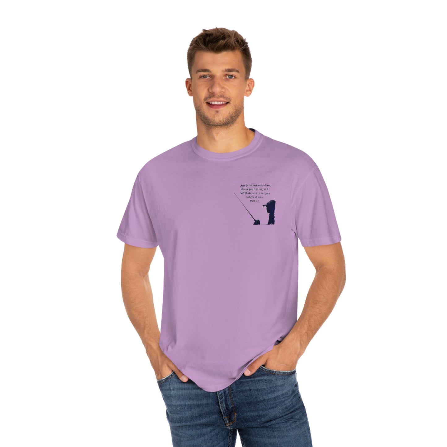 Comfort colors, front and back, Fishers of men shirt