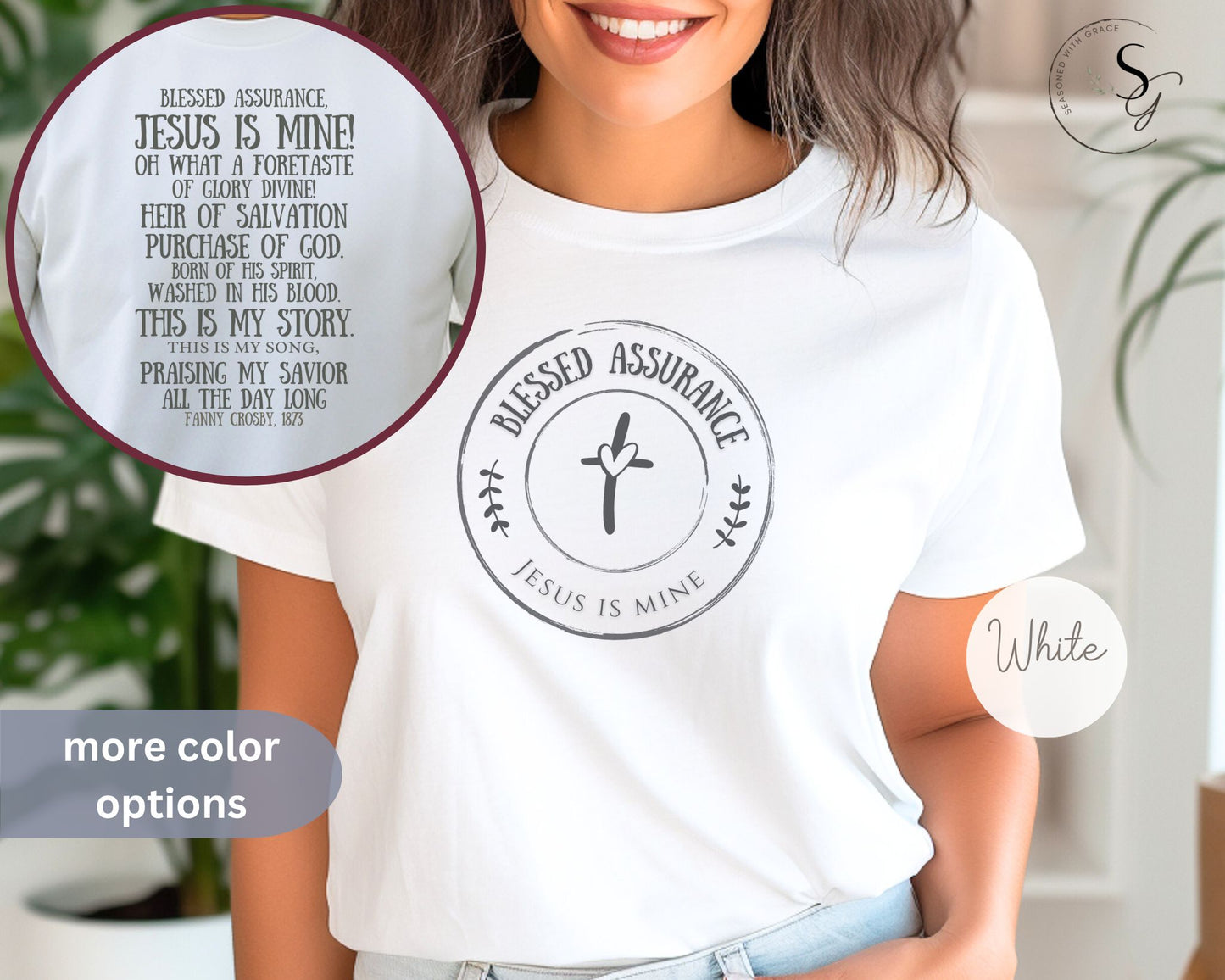 Blessed Assurance, Jesus is mine | KJV | faith tshirt