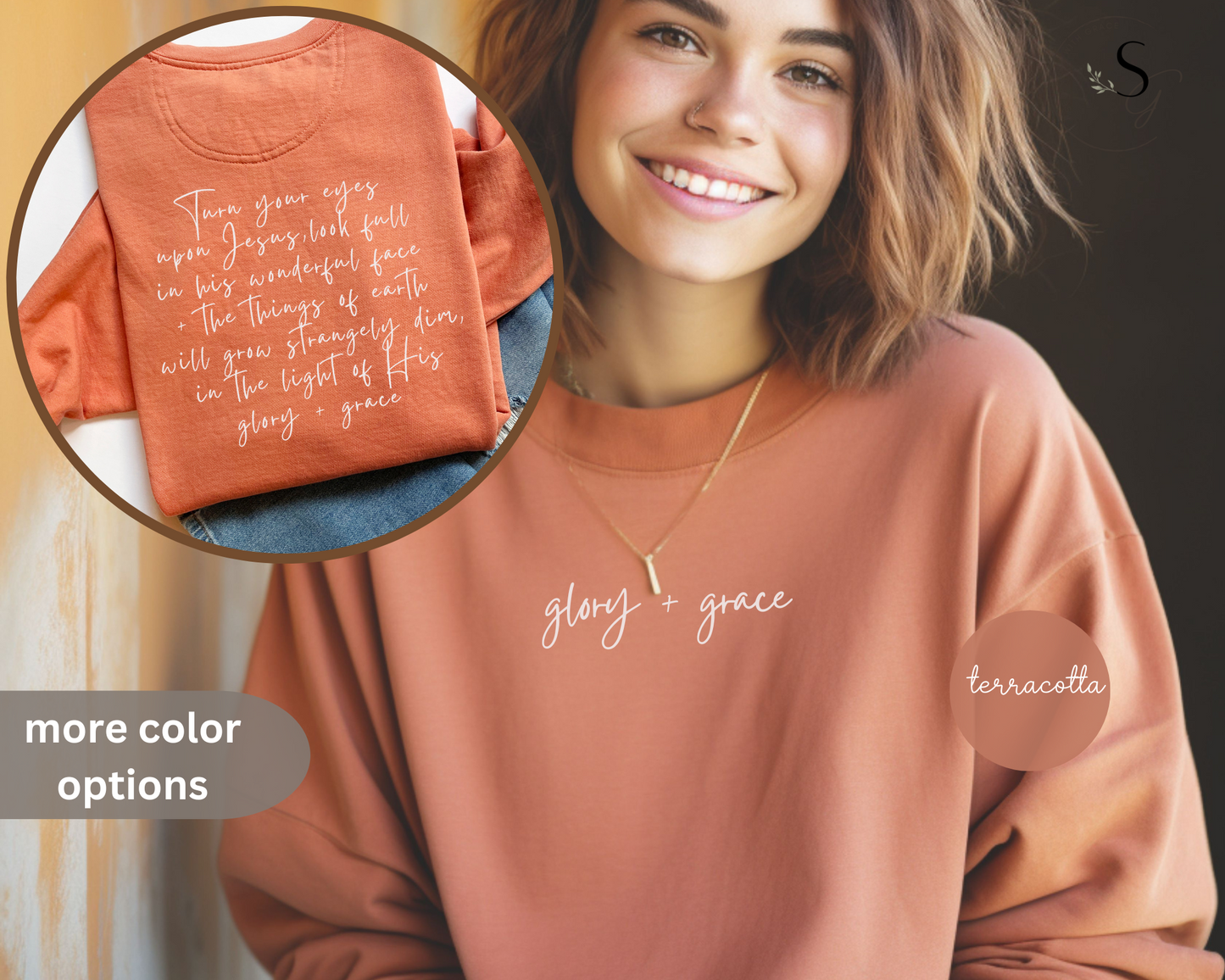 Comfort colors | glory + grace | sweatshirt