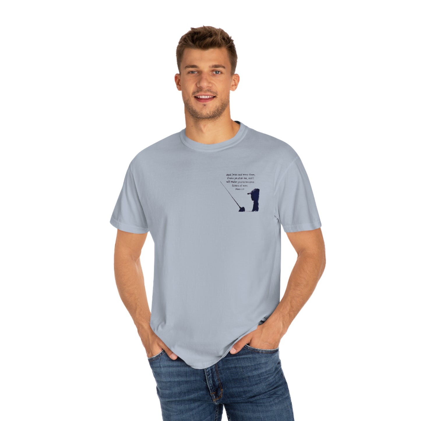 Comfort colors, front and back, Fishers of men shirt