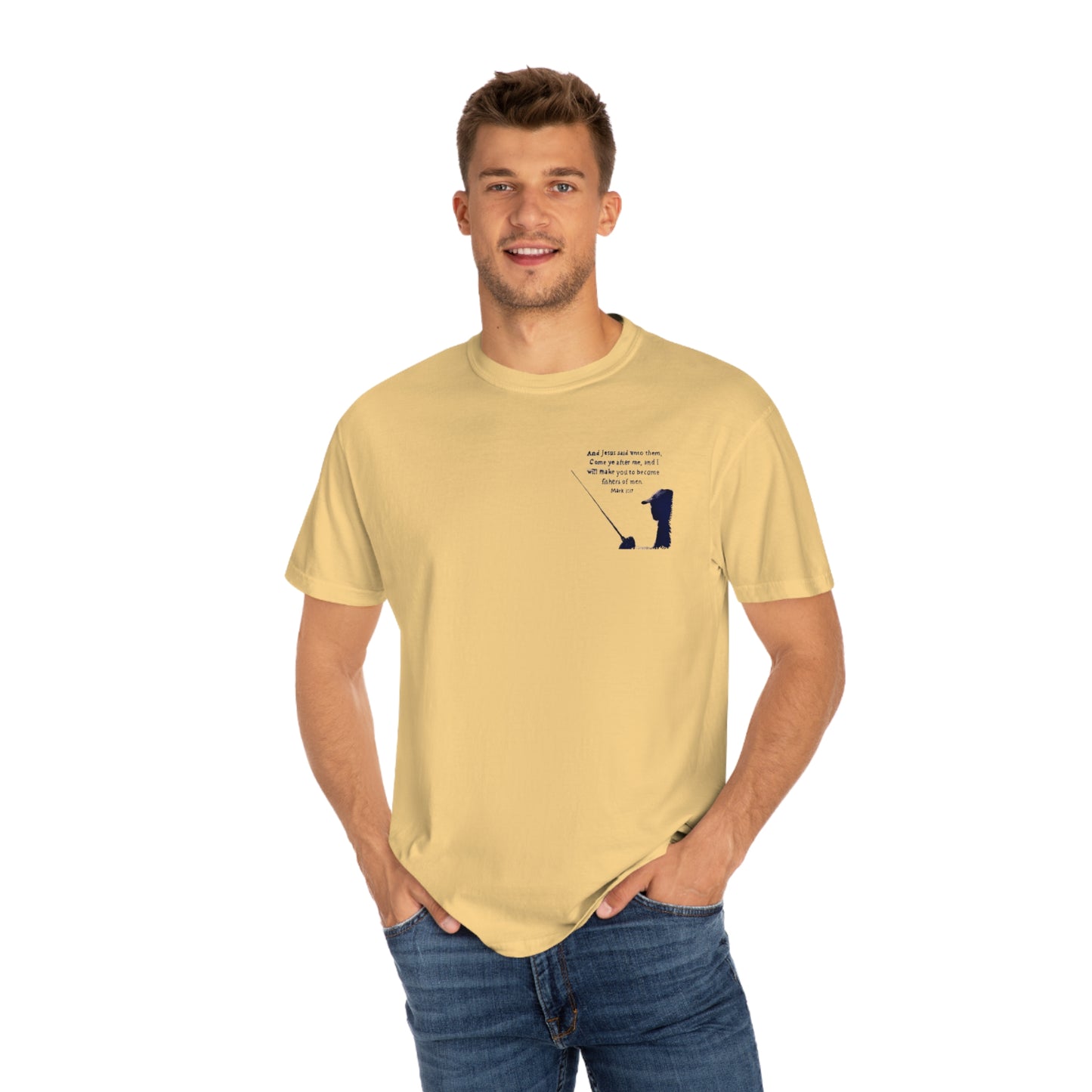 Comfort colors, front and back, Fishers of men shirt