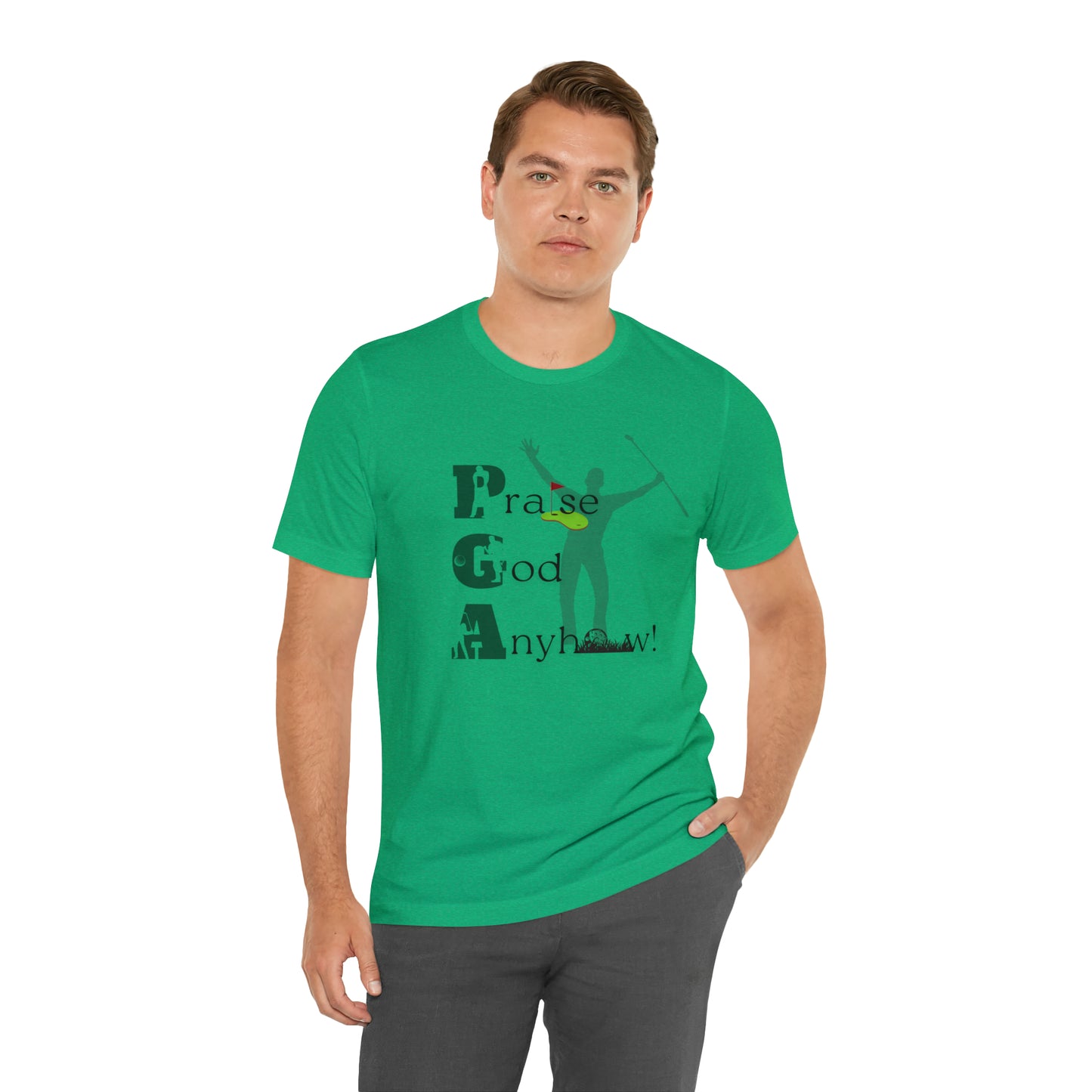 Praise God anyhow!  Christian golf shirt