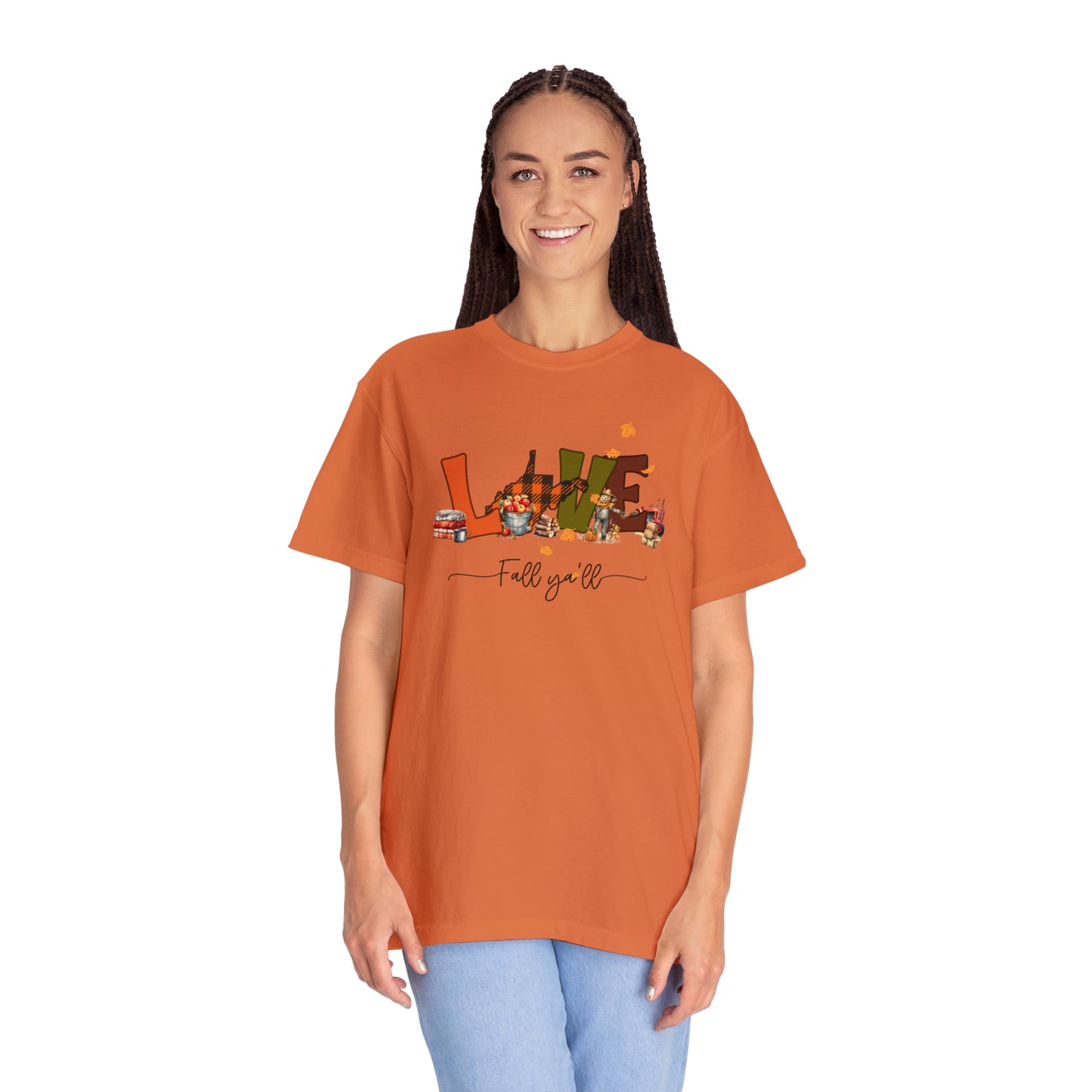 Love fall ya'll comfort colors t-shirt | WV Fall