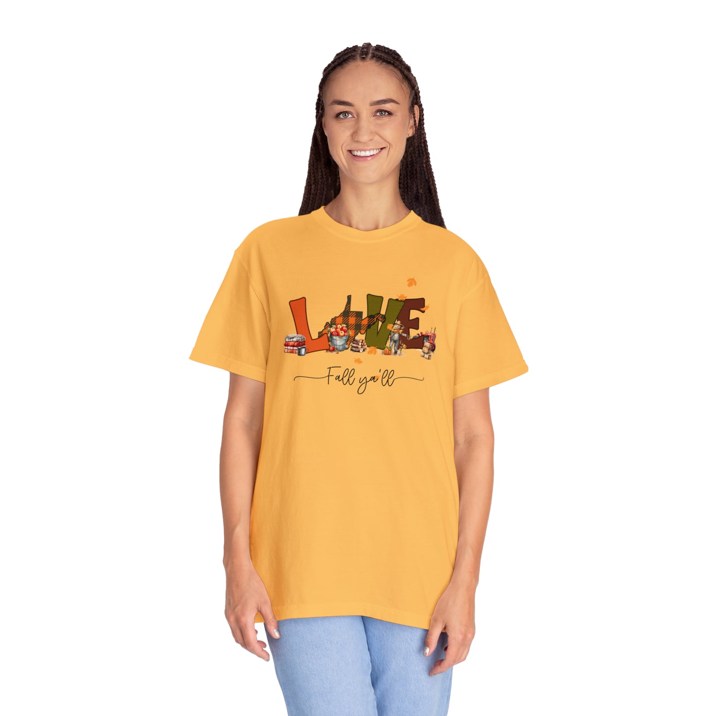 Love fall ya'll comfort colors t-shirt | WV Fall