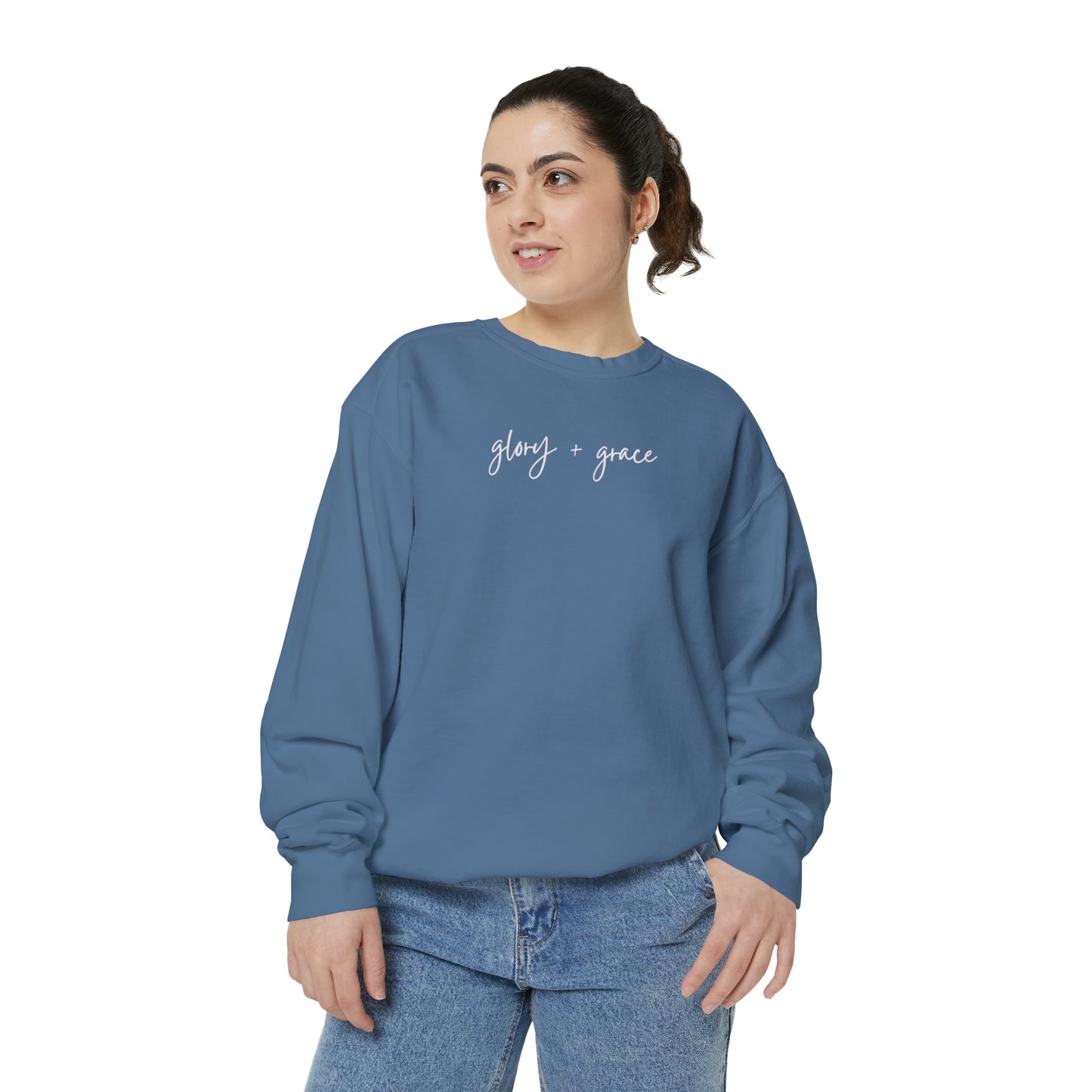 Comfort colors | glory + grace | sweatshirt