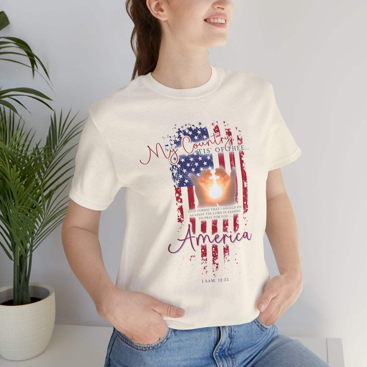 My country tis of Thee t-shirt, pray for America