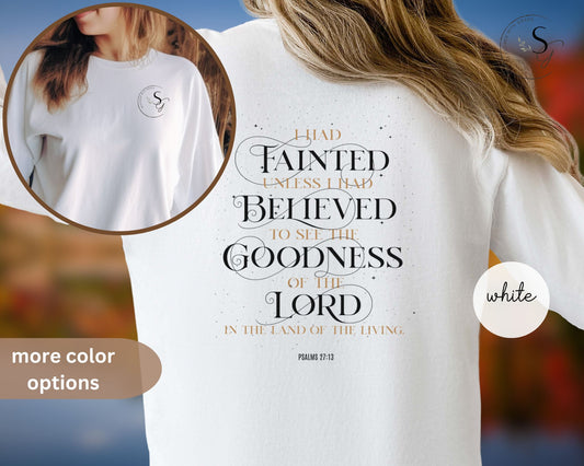 Goodness of the Lord KJV christian long sleeve Tee