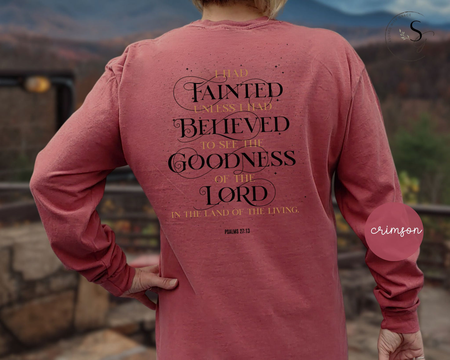 Goodness of the Lord KJV christian long sleeve Tee