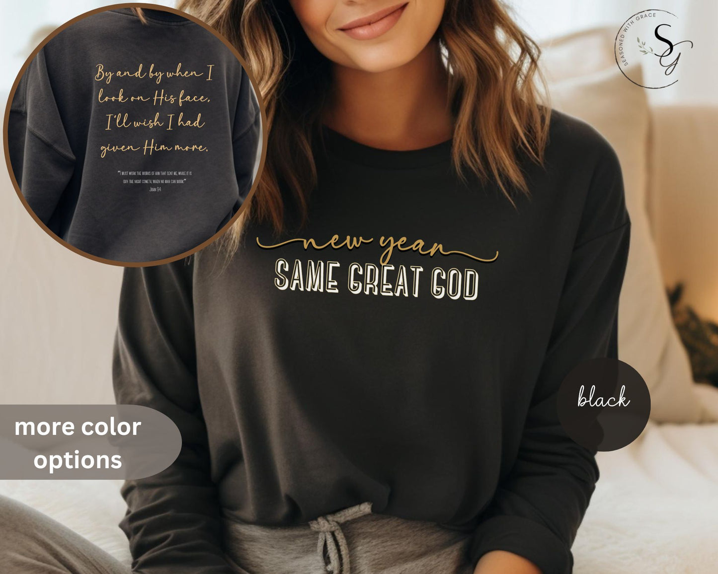 Comfort colors | New Year, same great God! | Long Sleeve T-Shirt