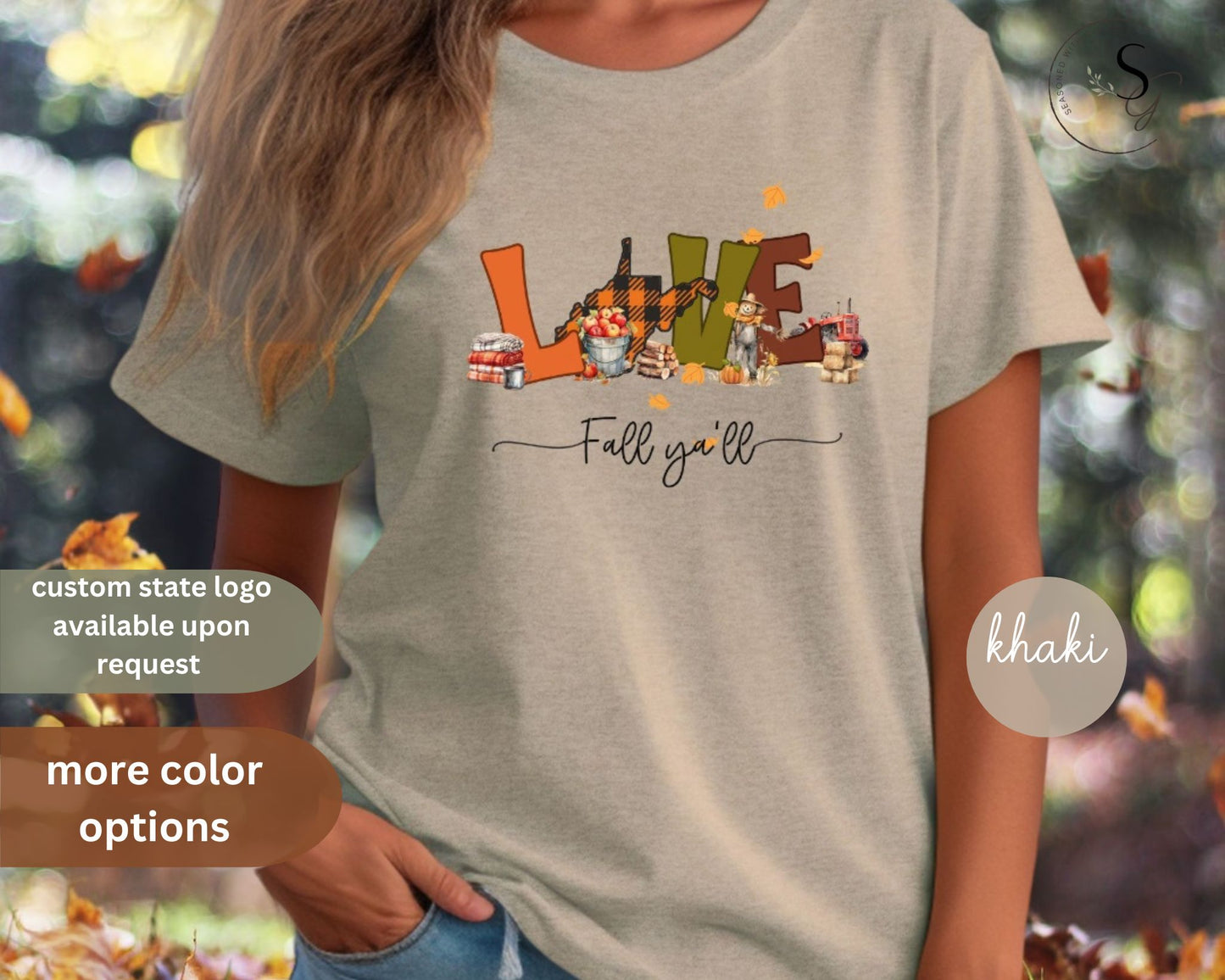 Love fall ya'll comfort colors t-shirt | WV Fall