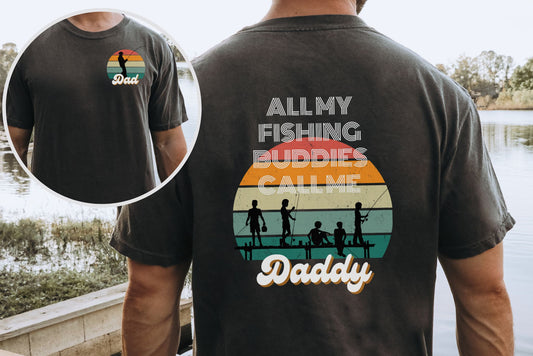 comfort colors, Dad- Father's Day fishing buddy