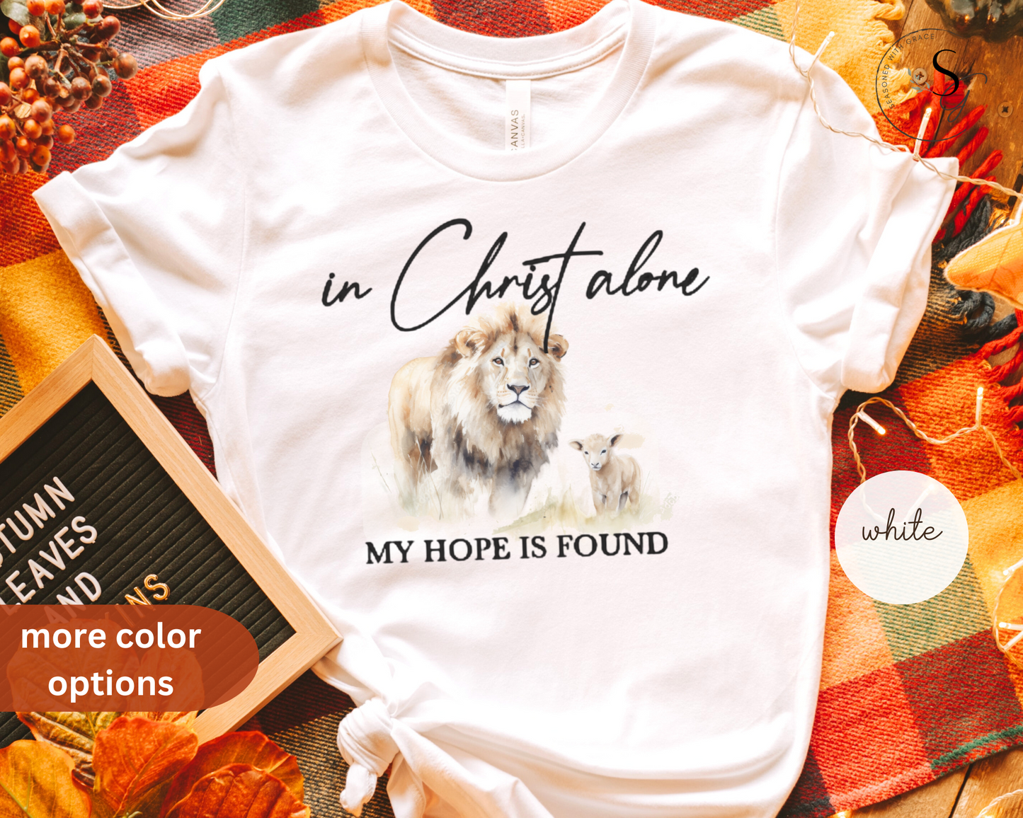 In Christ alone | Faith tshirt | hope in Christ