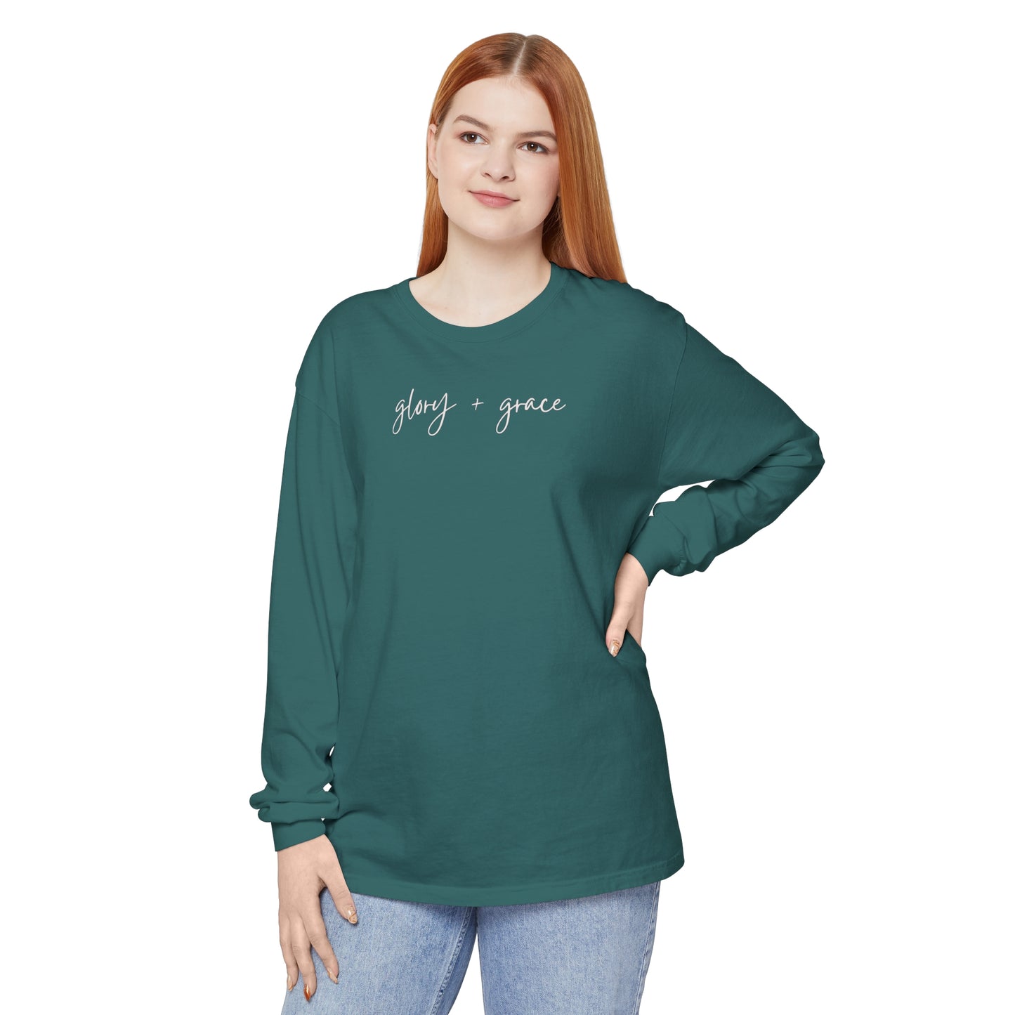 Comfort colors | glory + grace | long sleeve tshirt