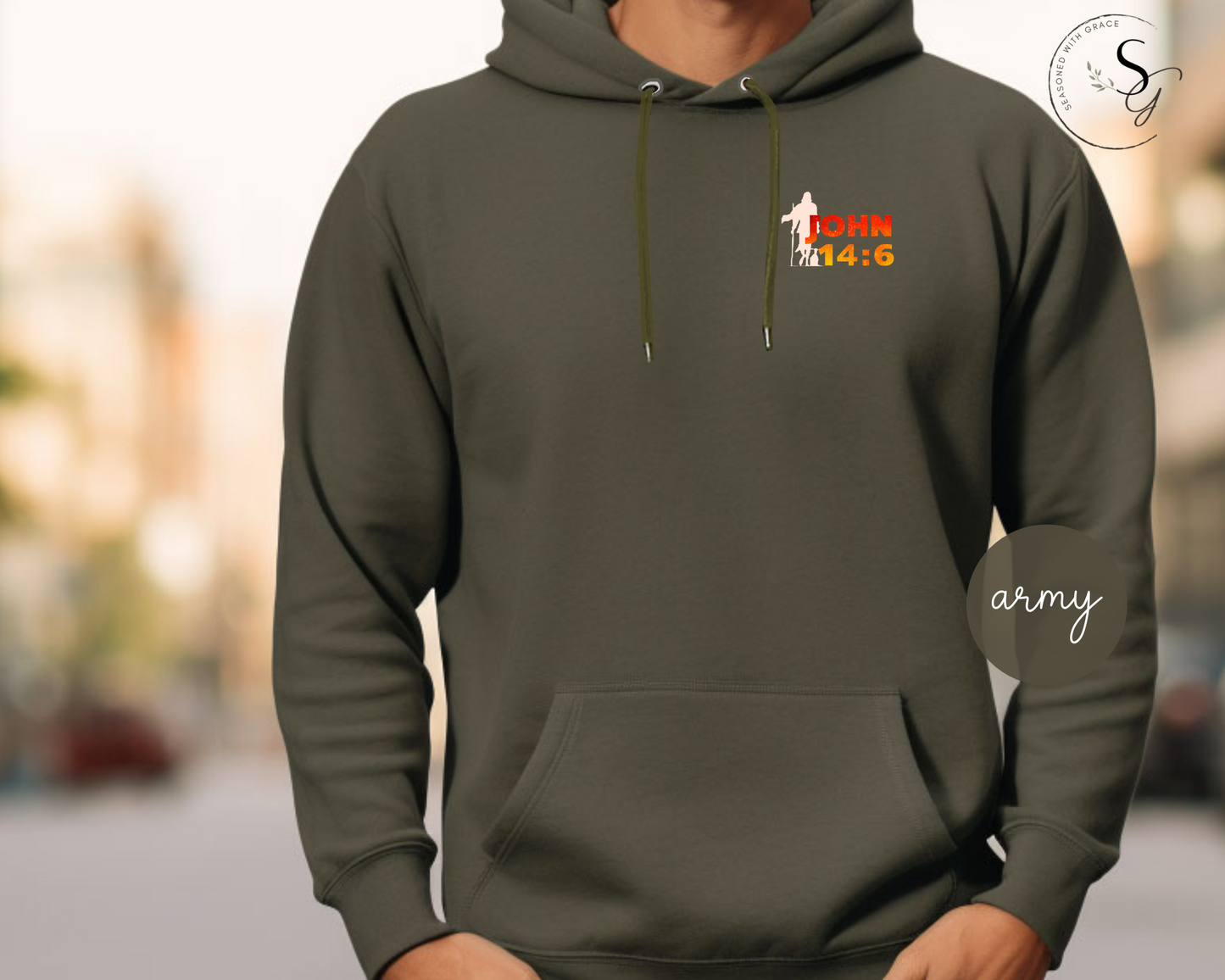 HE is the way | Star Wars vibe | KJV faith | premium Hooded Sweatshirt