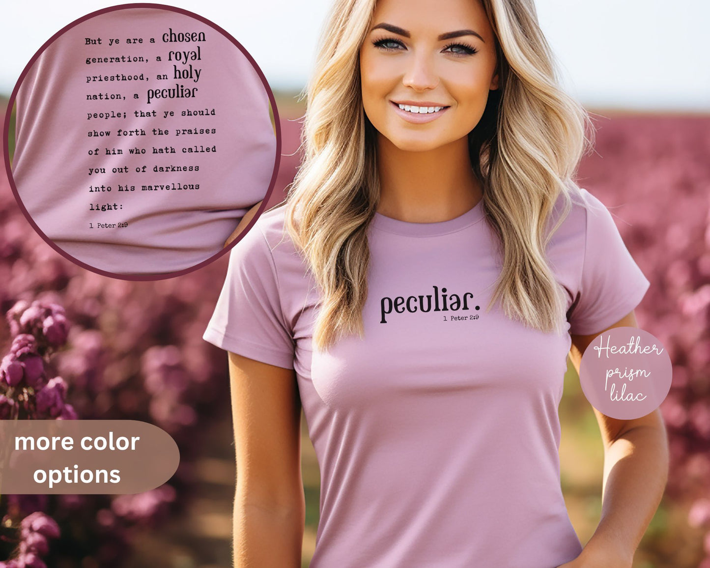 Peculiar | KJV scripture | faith tshirt