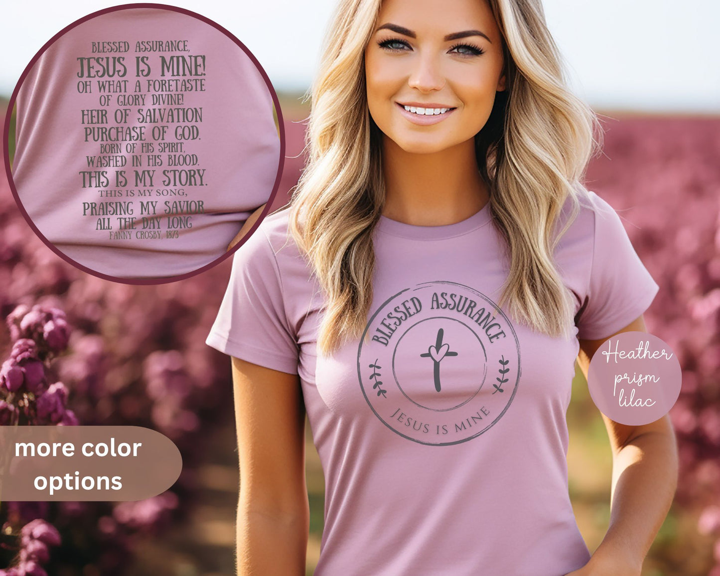 Blessed Assurance, Jesus is mine | KJV | faith tshirt