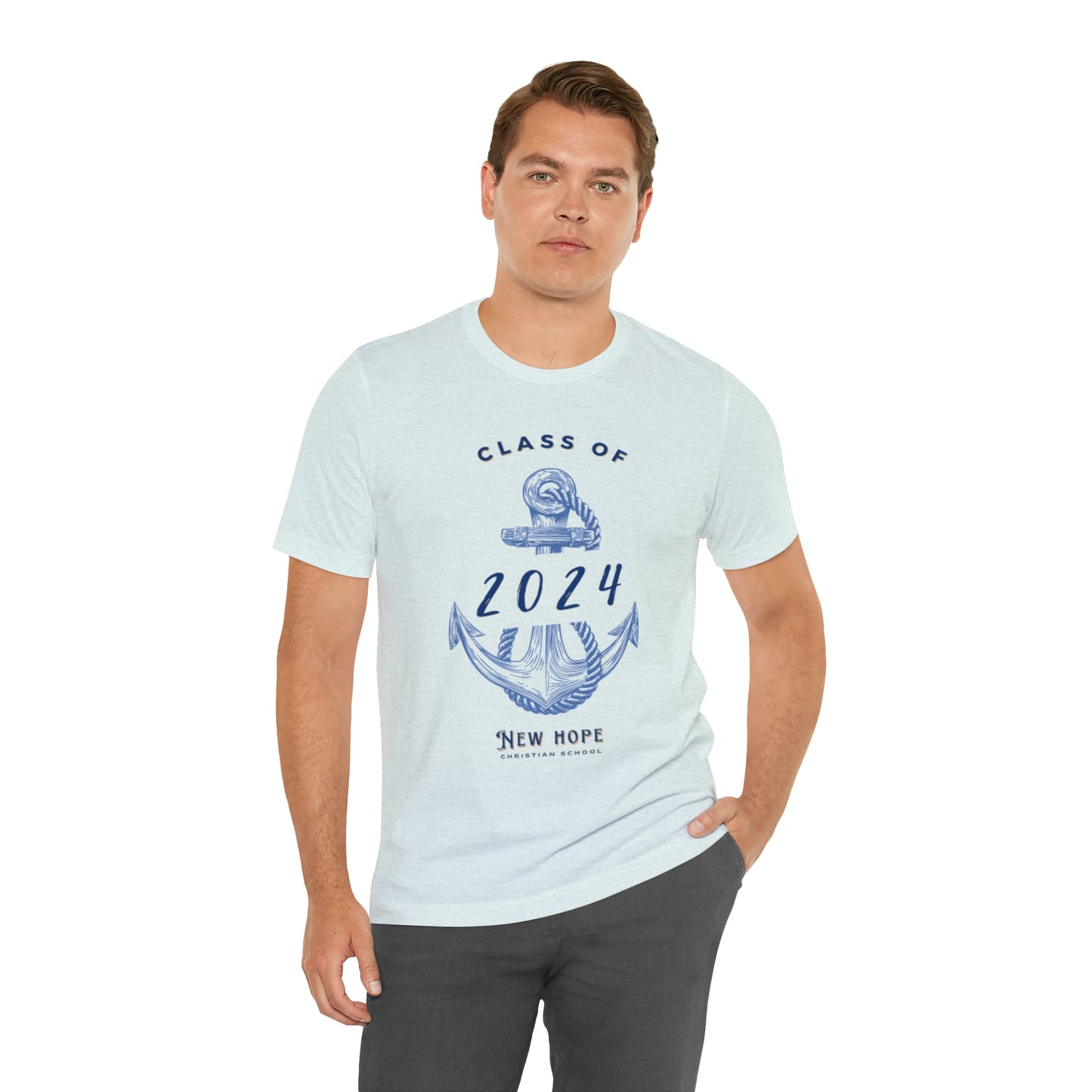 Class of 2024 | Anchor theme | Unisex Jersey Short Sleeve Tee