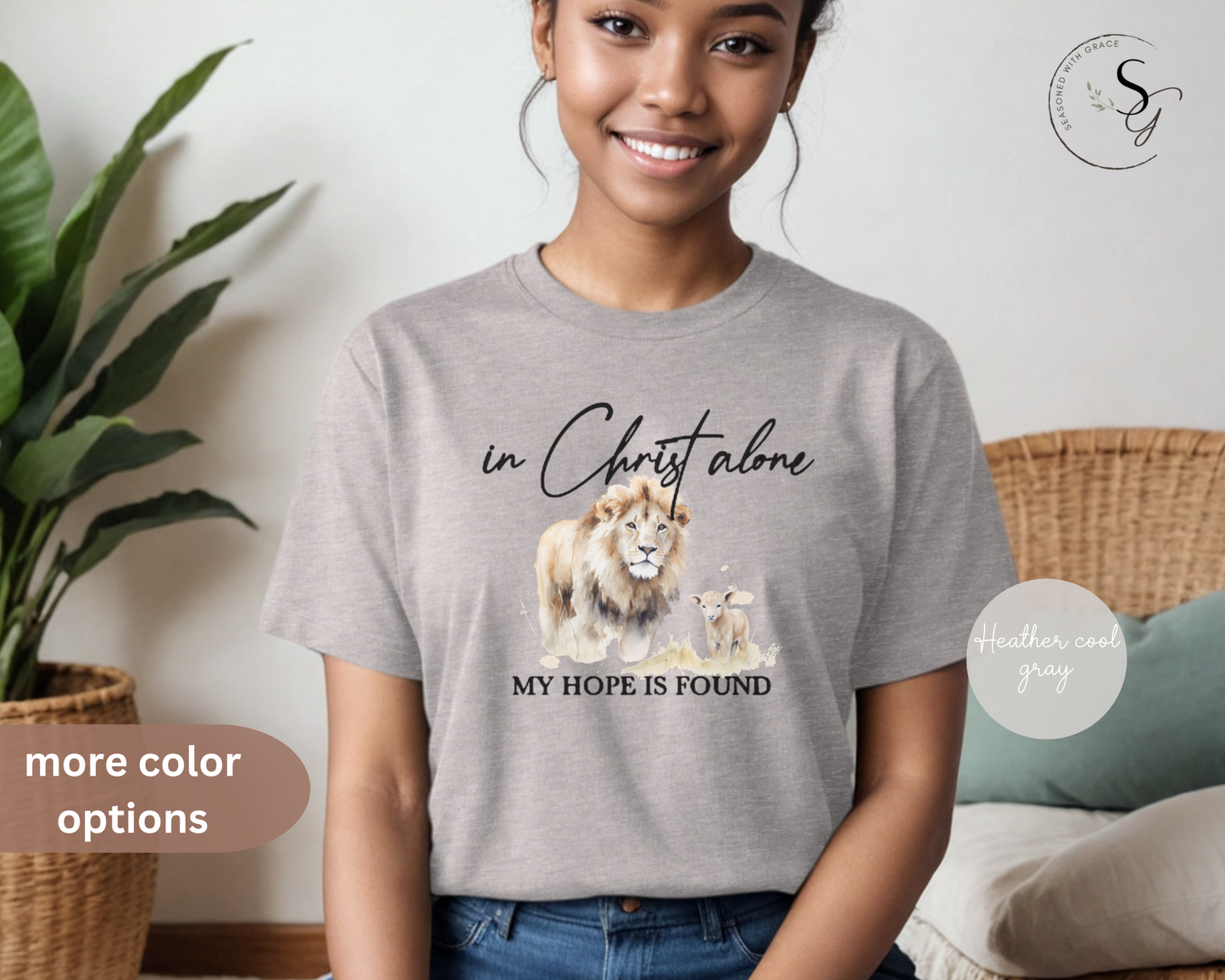 In Christ alone | Faith tshirt | hope in Christ