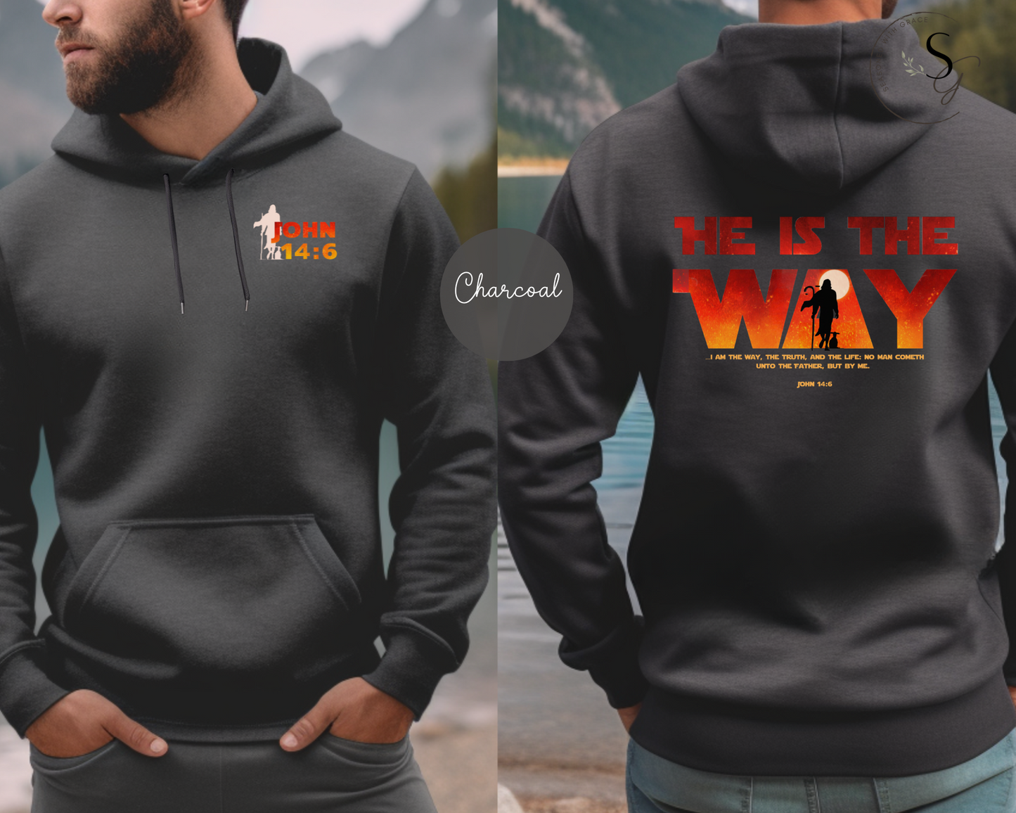 HE is the way | Star Wars vibe | KJV faith | premium Hooded Sweatshirt