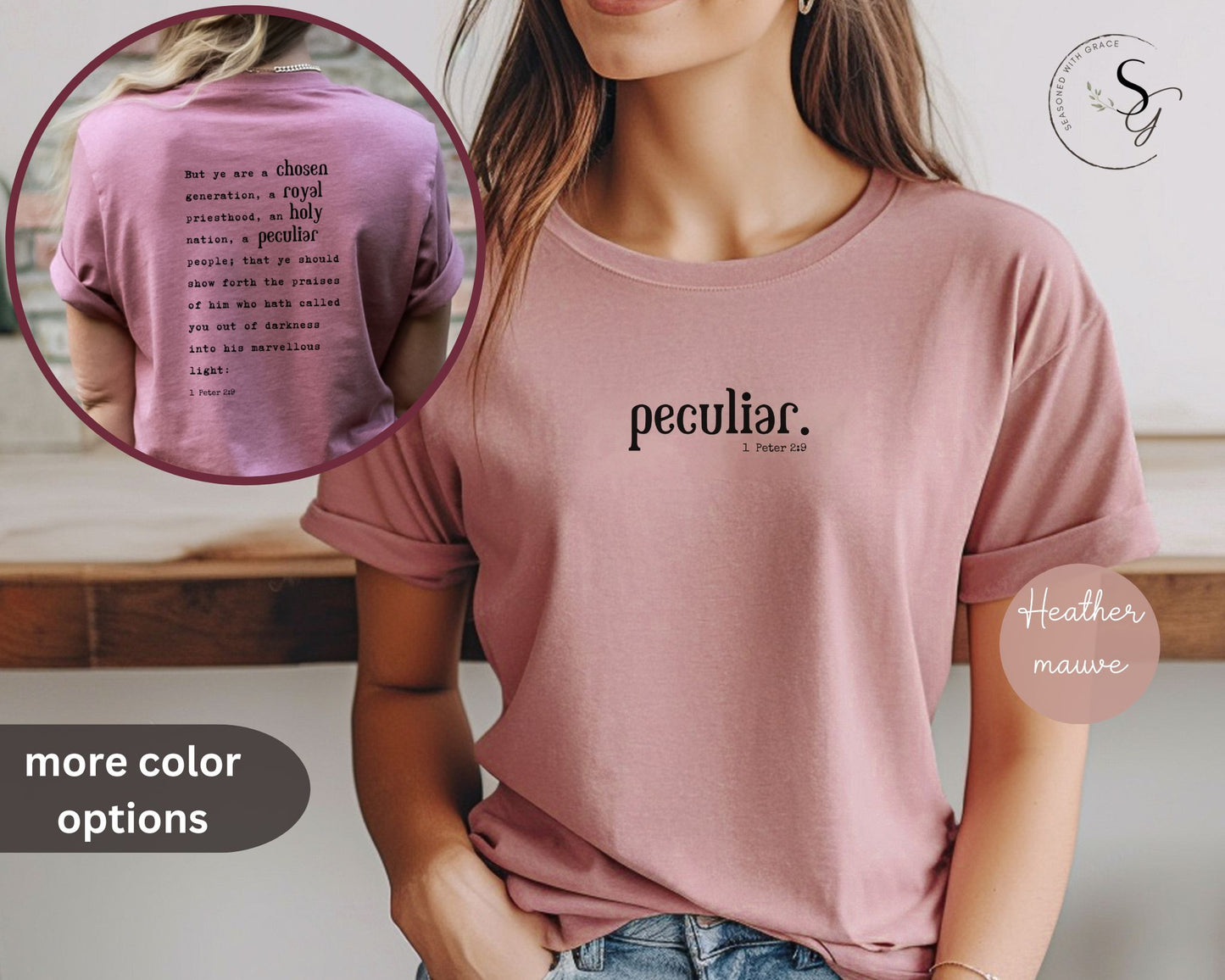 Peculiar | KJV scripture | faith tshirt