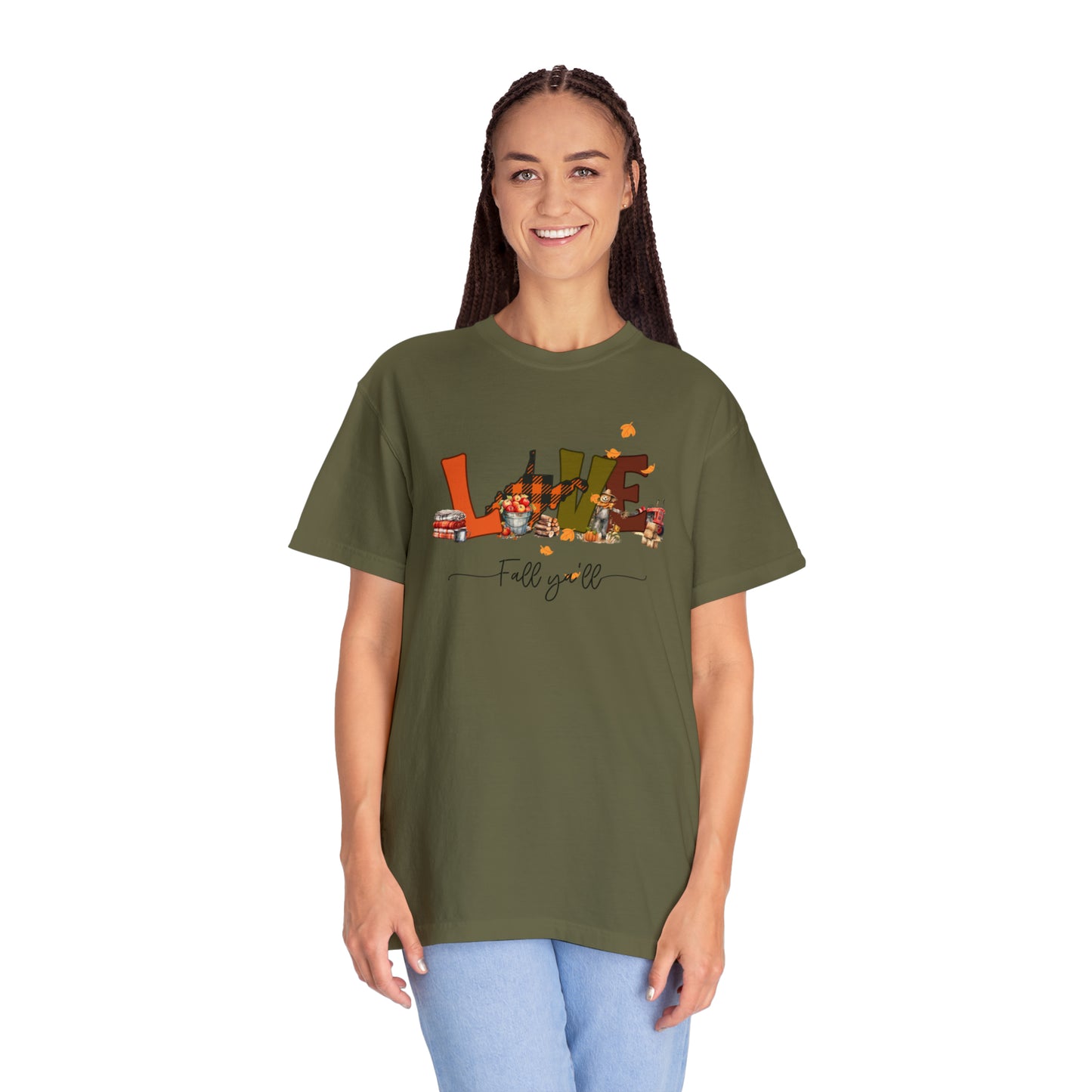 Love fall ya'll comfort colors t-shirt | WV Fall