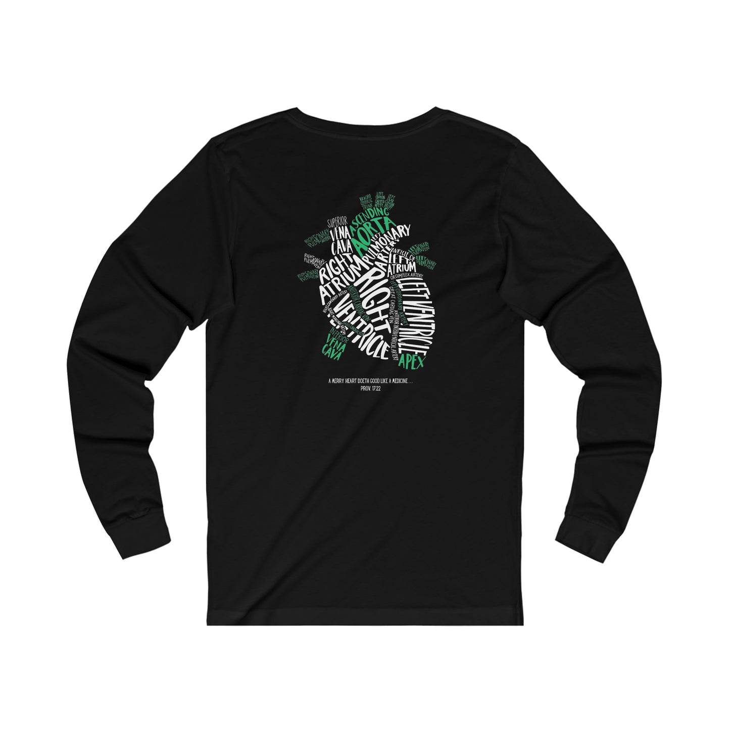 Nurse shirt | anatomical heart | A merry heart | KJV |  long sleeve Tee