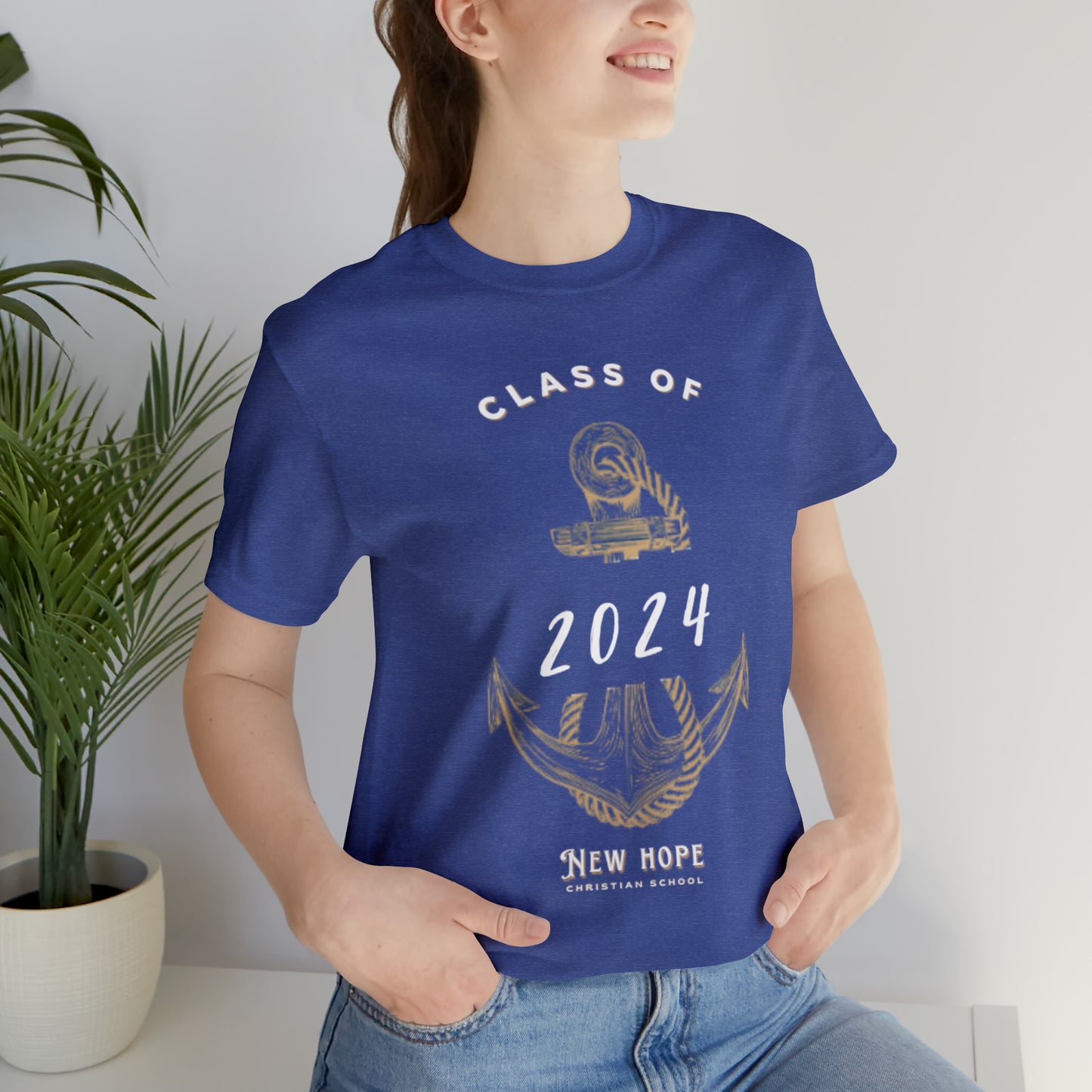 Class of 2024 | Anchor theme | Unisex Jersey Short Sleeve Tee