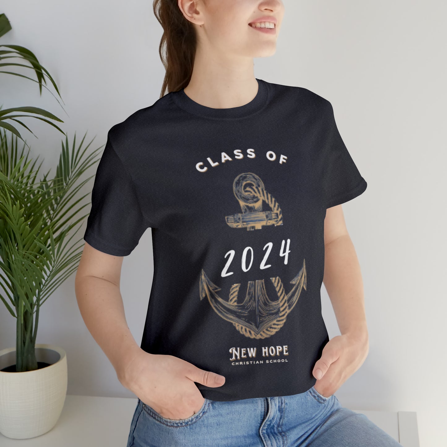 Class of 2024 | Anchor theme | Unisex Jersey Short Sleeve Tee