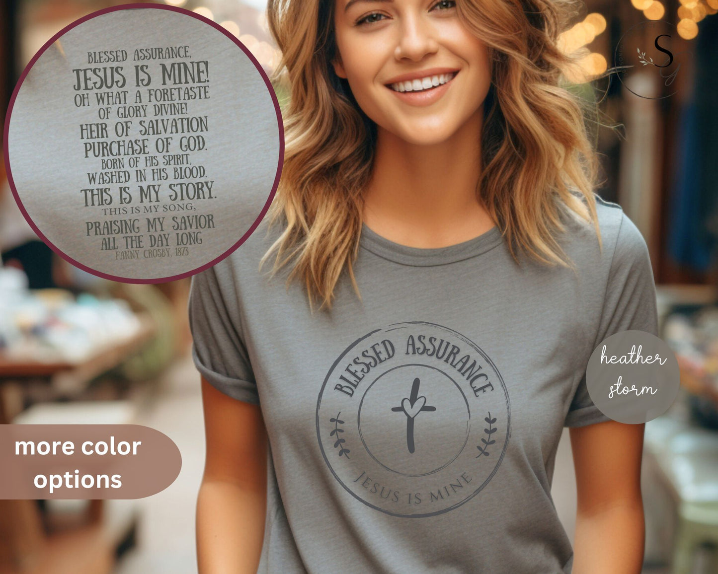 Blessed Assurance, Jesus is mine | KJV | faith tshirt