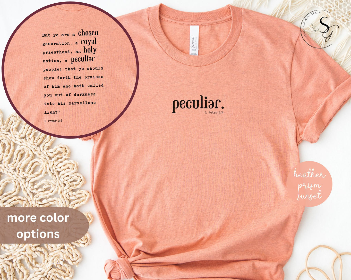 Peculiar | KJV scripture | faith tshirt