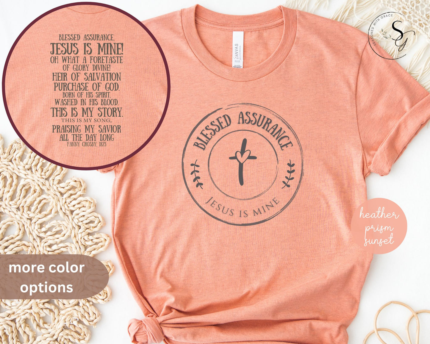 Blessed Assurance, Jesus is mine | KJV | faith tshirt